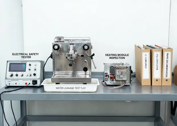 Coffee appliance compliance bench