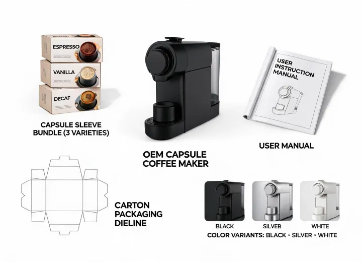 Capsule coffee maker bundle