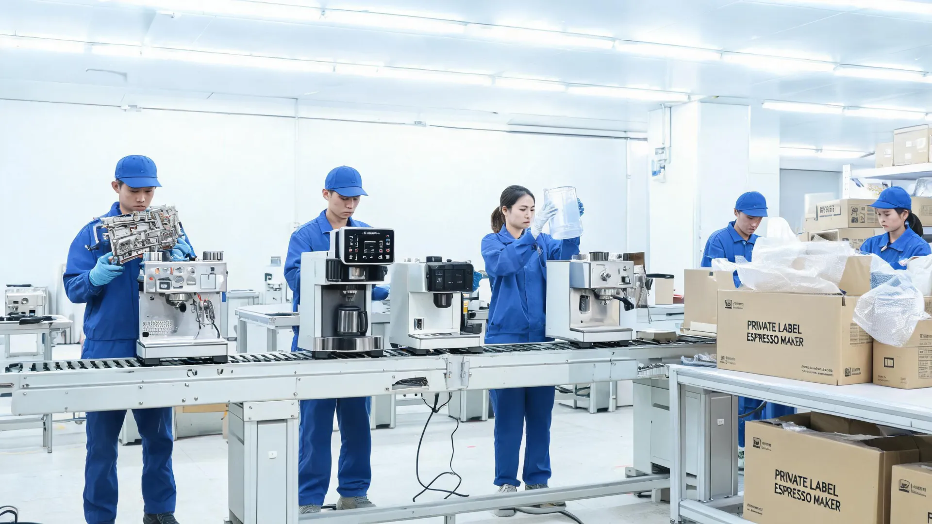Coffee appliance assembly line